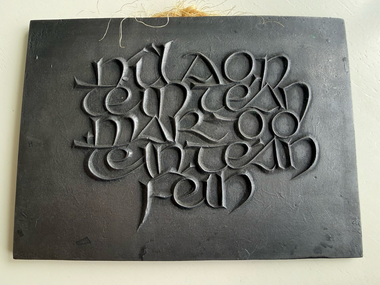 Vintage Wild Goose Studio Gaelic Proverb Fireside Wall Plaque Ireland