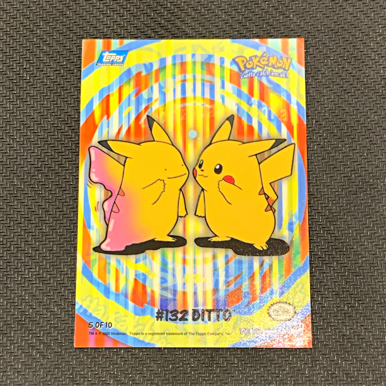 Topps 2000 Pokémon TV Animation Edition #132 Ditto Hologram 5/10
