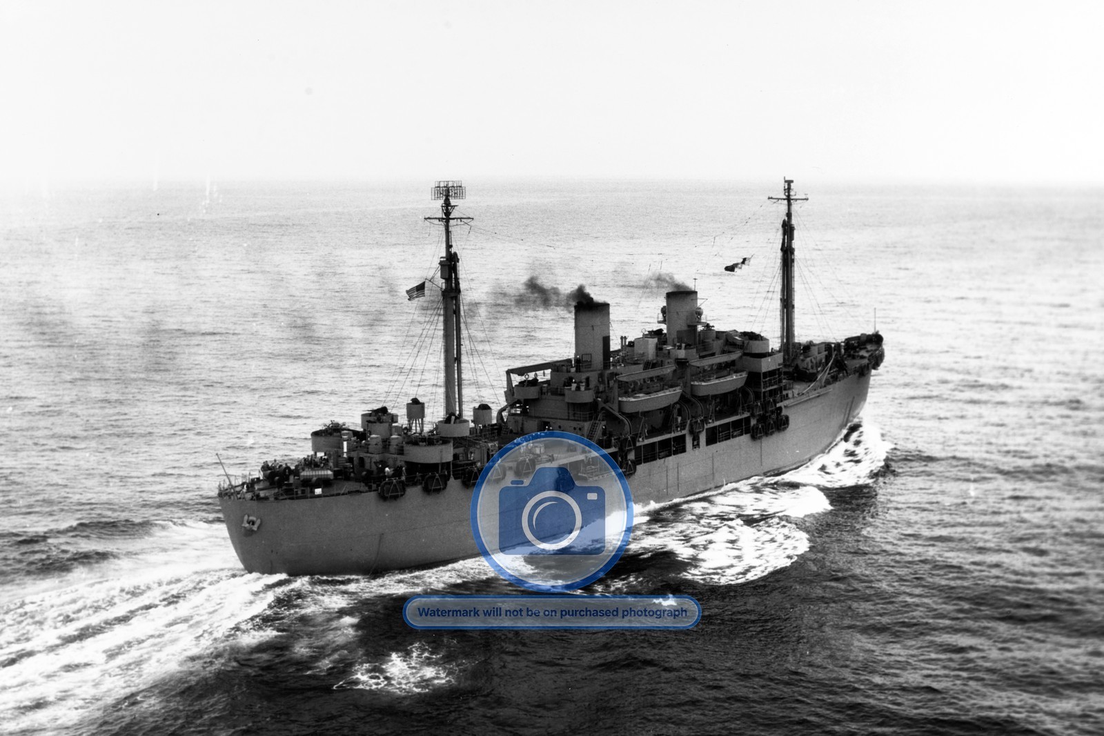 USS GILLIAM APA-57 ATTACK TRANSPORT WWII SEA MISSION 1944 4X6 PHOTO