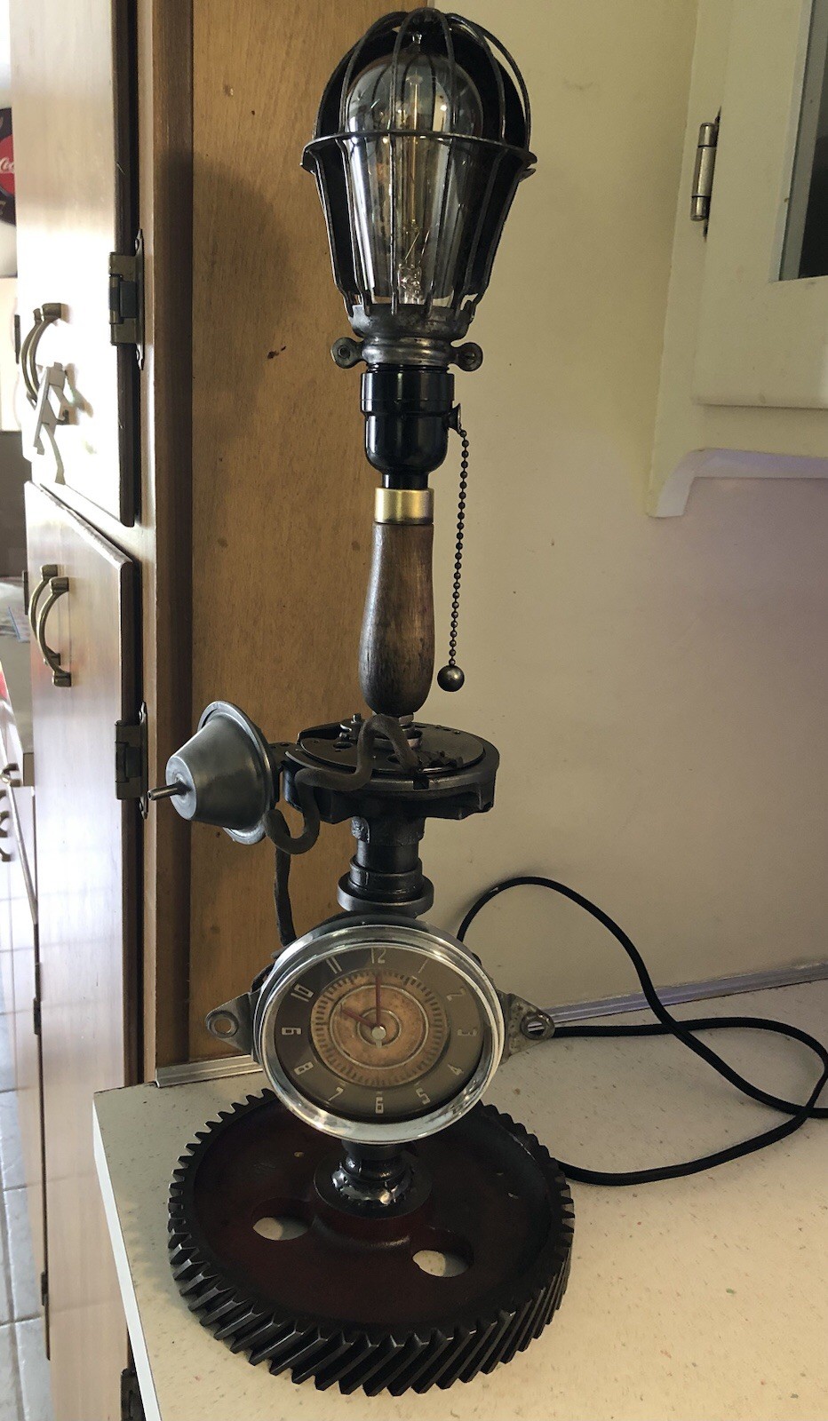 Steampunk Industrial Machine Age Lamp Automotive Man Cave Garage Cars