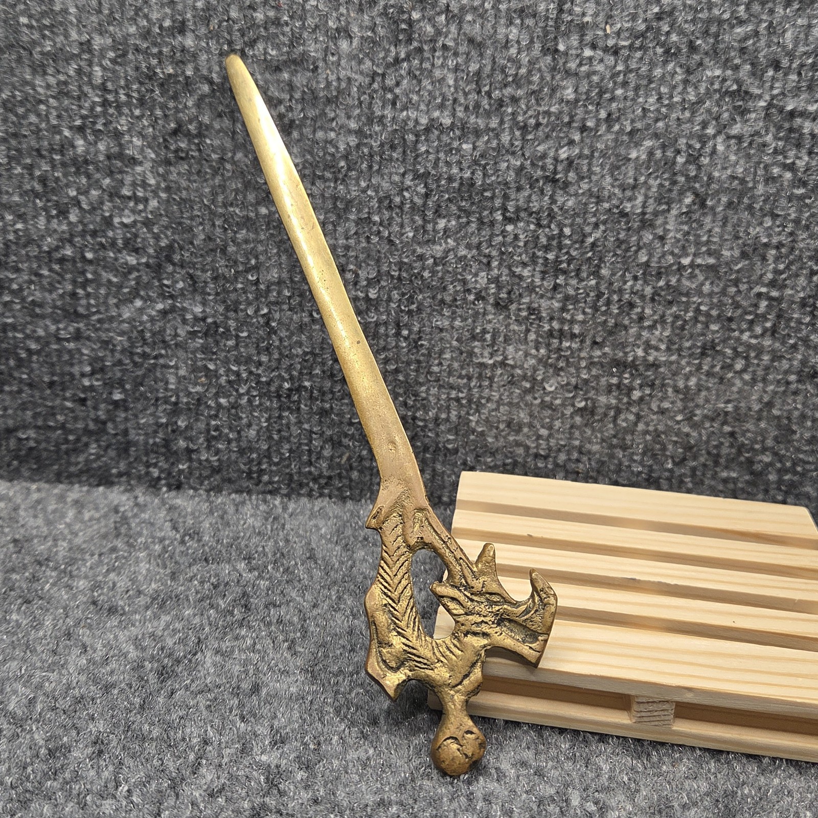 Vintage Brass Dragon Letter Opener