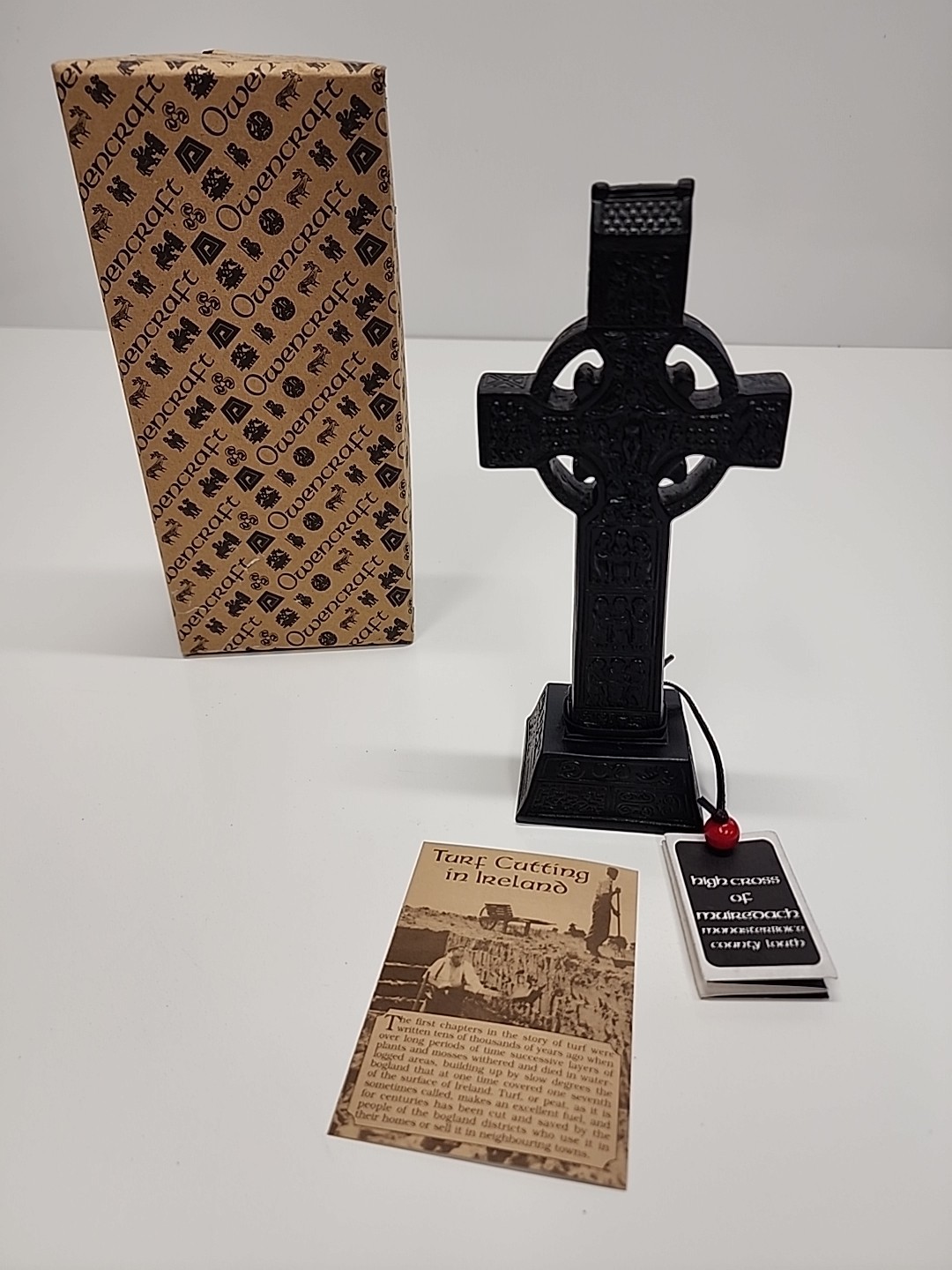 Owencraft HIGH CROSS OF MUIREDACH Irish Turf Ballyshannon Ireland Bible In Stone