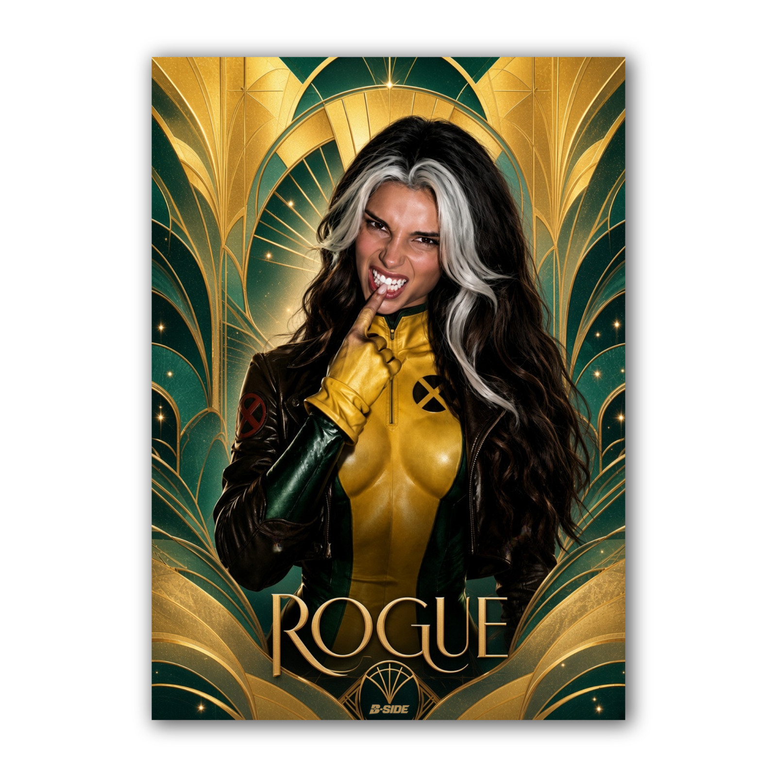Custom Rogue Inde Navarrette Novelty Trading Card Holographic X-Men