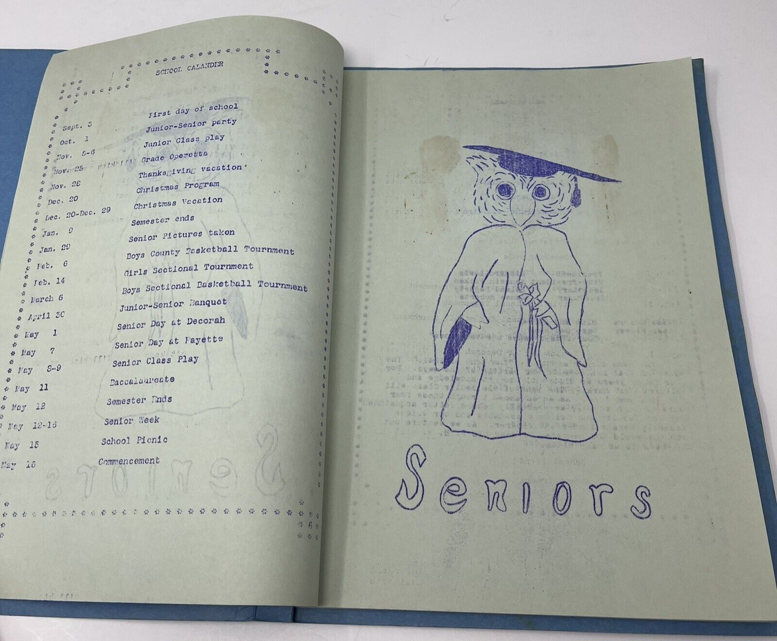 1941 Floyd Iowa IA High School Yearbook Annual Photos Advertising Ads