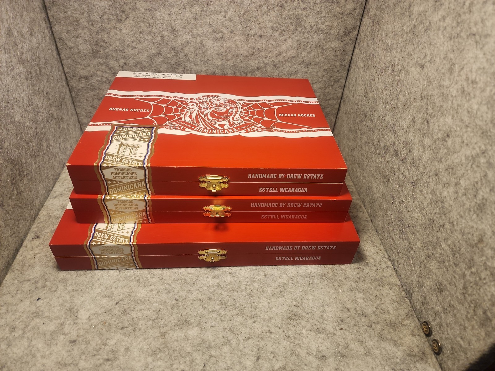 Deadwood Tobacco Co. Dominicana Buenas Noches Robusto -Toro -Gordo Cigar Boxes