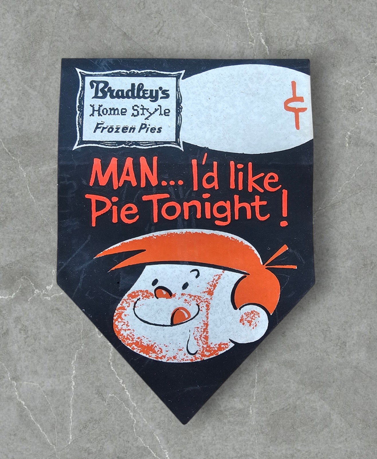 Vintage Bradleys Home Style Frozen Pies MAN... I'd Like Pie Tonight Sticker Vintage Bradleys Home Style Frozen Pies MAN... I'd Like Pie Tonight Sticker