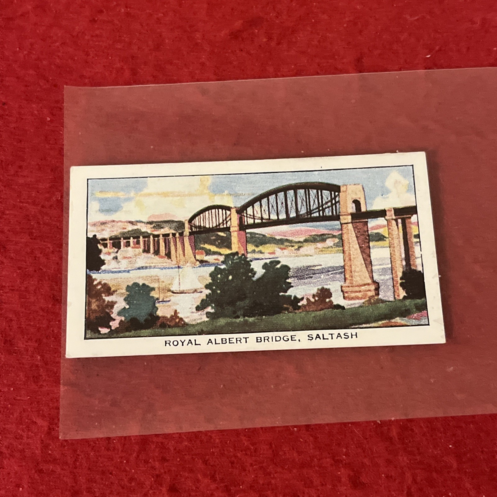 1937 C.W.S. “Famous Bridges” ROYAL ALBERT BRIDGE Tobacco Card #21 G-VG 1937 C.W.S. “Famous Bridges” ROYAL ALBERT BRIDGE Tobacco Card #21 G-VG