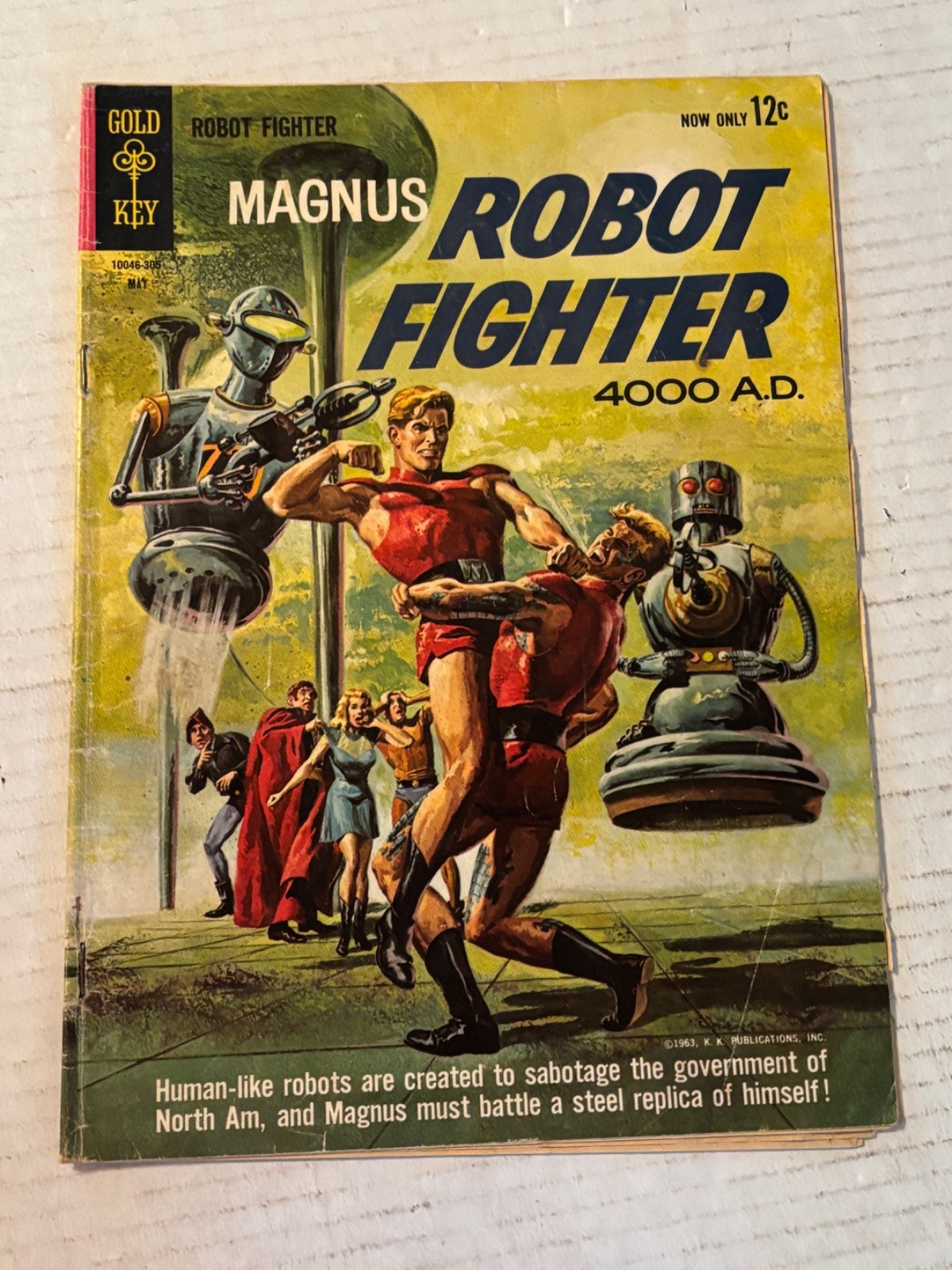 1963 Gold Key Magnus Robot Fighter 4000 AD #2 Comic Book /E182