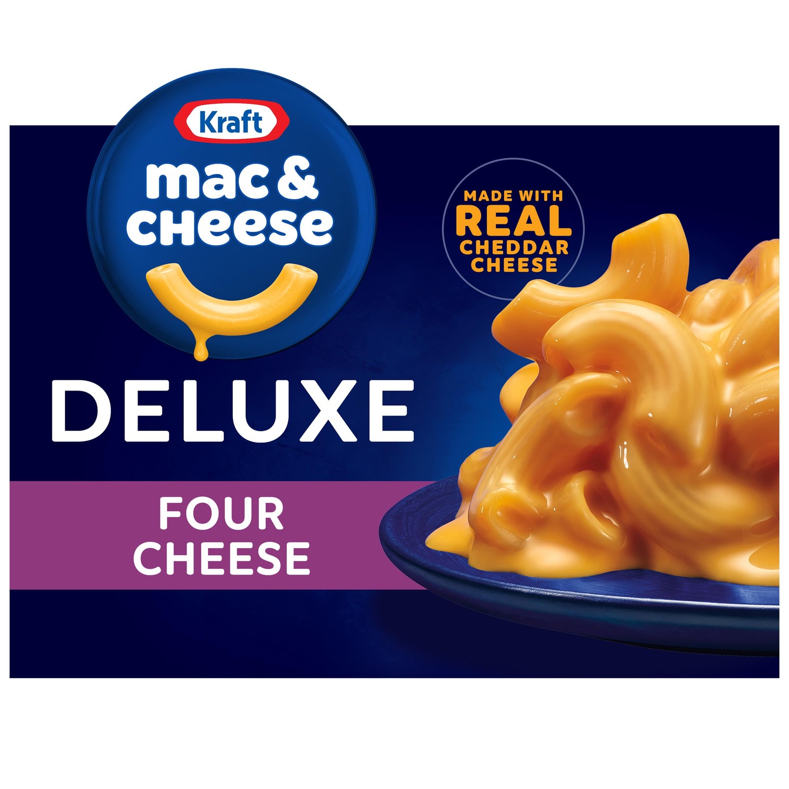 Kraft Deluxe Mac and Cheese, 1 Box, for Easy Dinner or 14 Ounce (Pack of 1)
