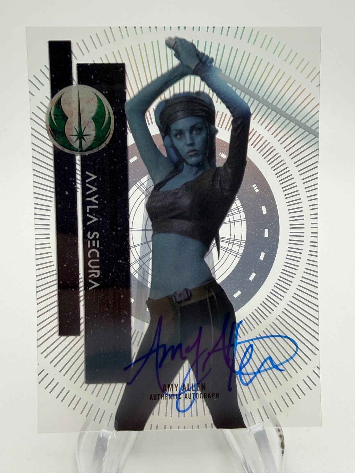 2015 Star Wars High Tek AMY ALLEN as AAYLA SECURA On-Card Auto #57