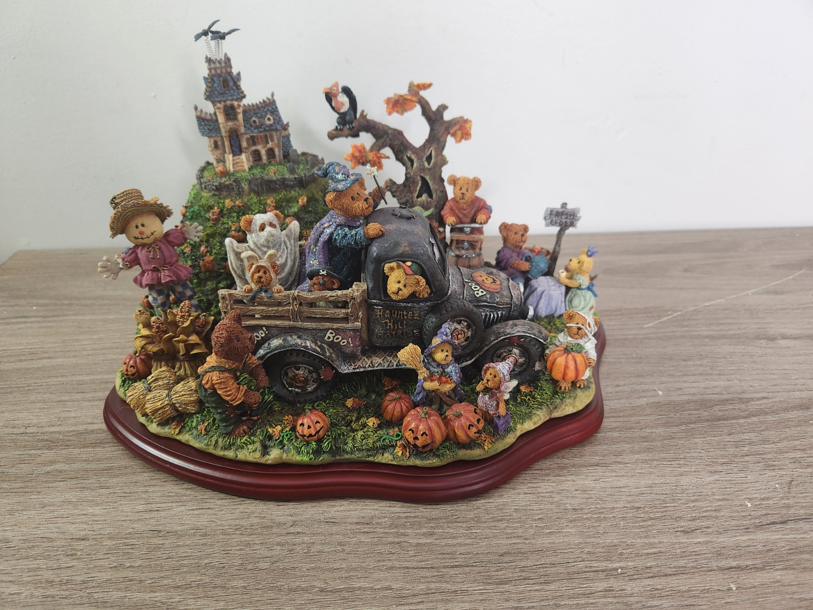 Rare Danbury Mint The Boyds Bears At Haunted Hill Halloween Vintage 