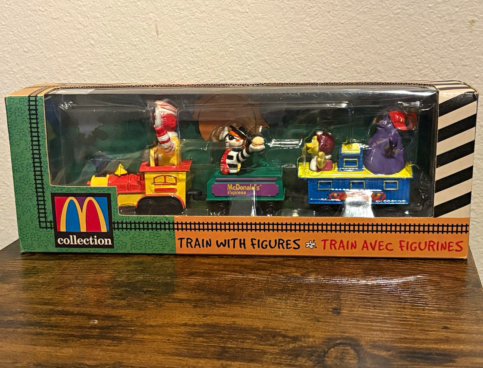 Ertl Collectibles McDonald\'s Collection Diecast Train Set w/ Figures 1996 NIB