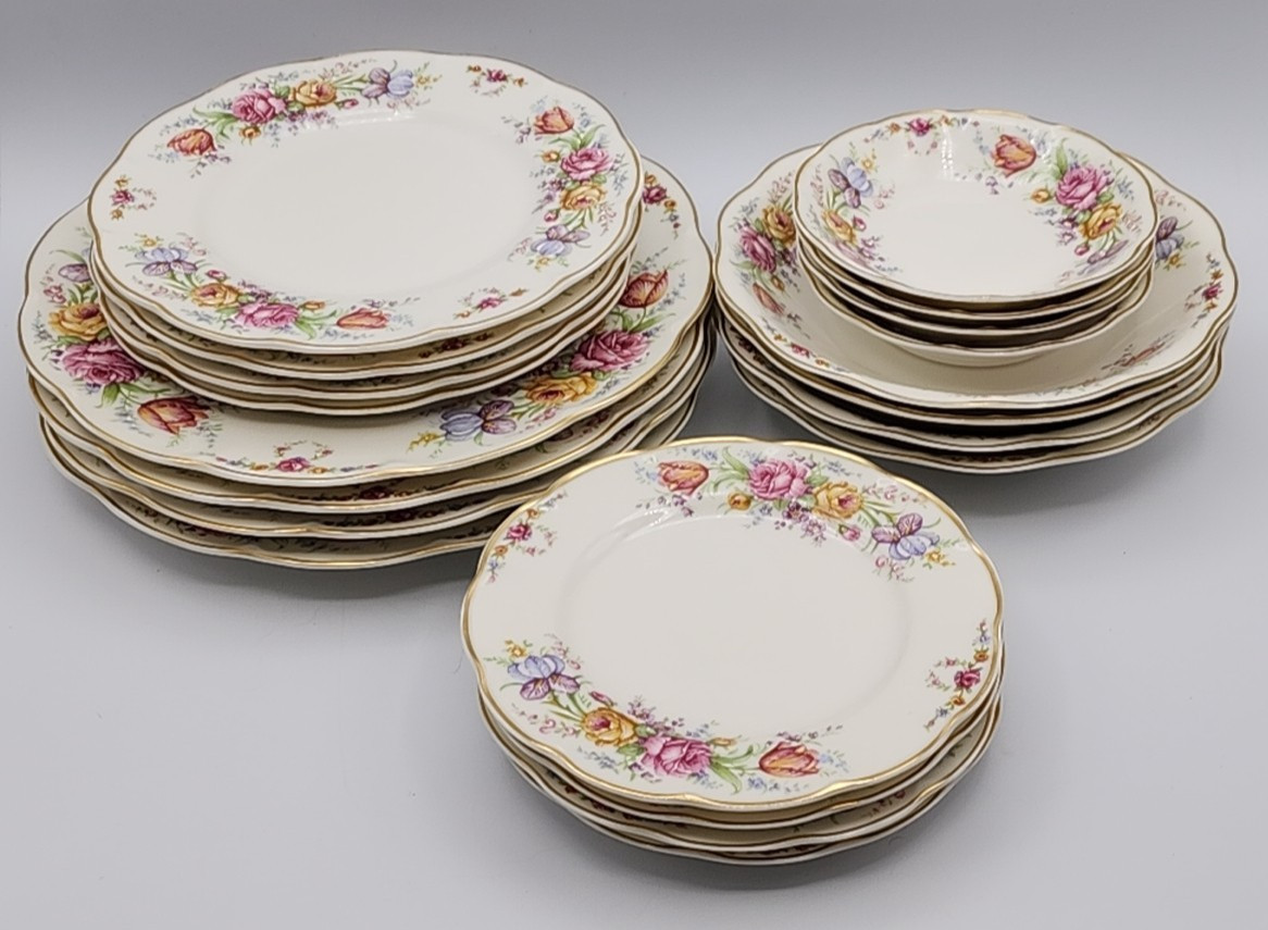 4 Haviland NY Bellefleur 5 Piece Place Setting Dinner Salad Bread Soup Berry
