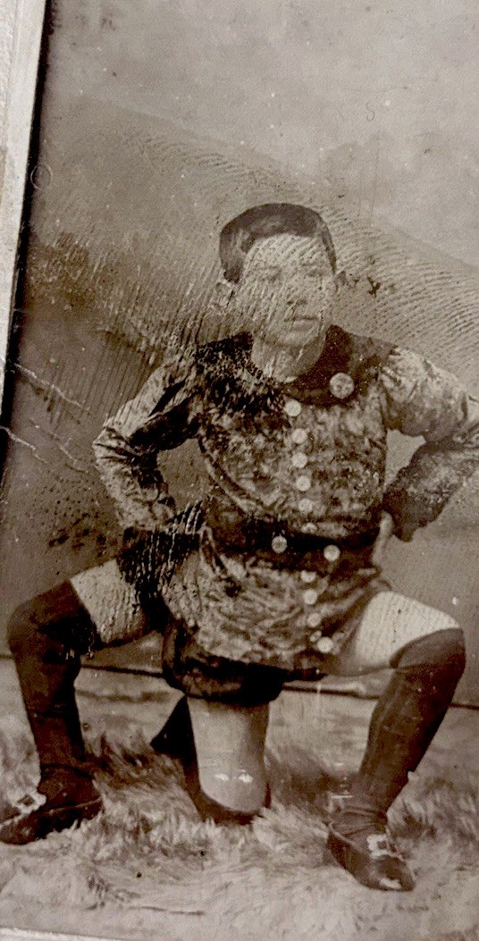 1898 Francesco Lentini Three-Legged Boy Original Sideshow Photo Circus RARE 1898 Francesco Lentini Three-Legged Boy Original Sideshow Photo Circus RARE