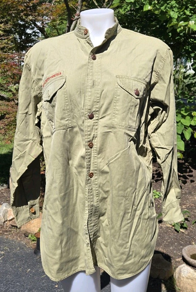 Lot of 3 Vintage 1940s BSA Boy Scouts Shirts