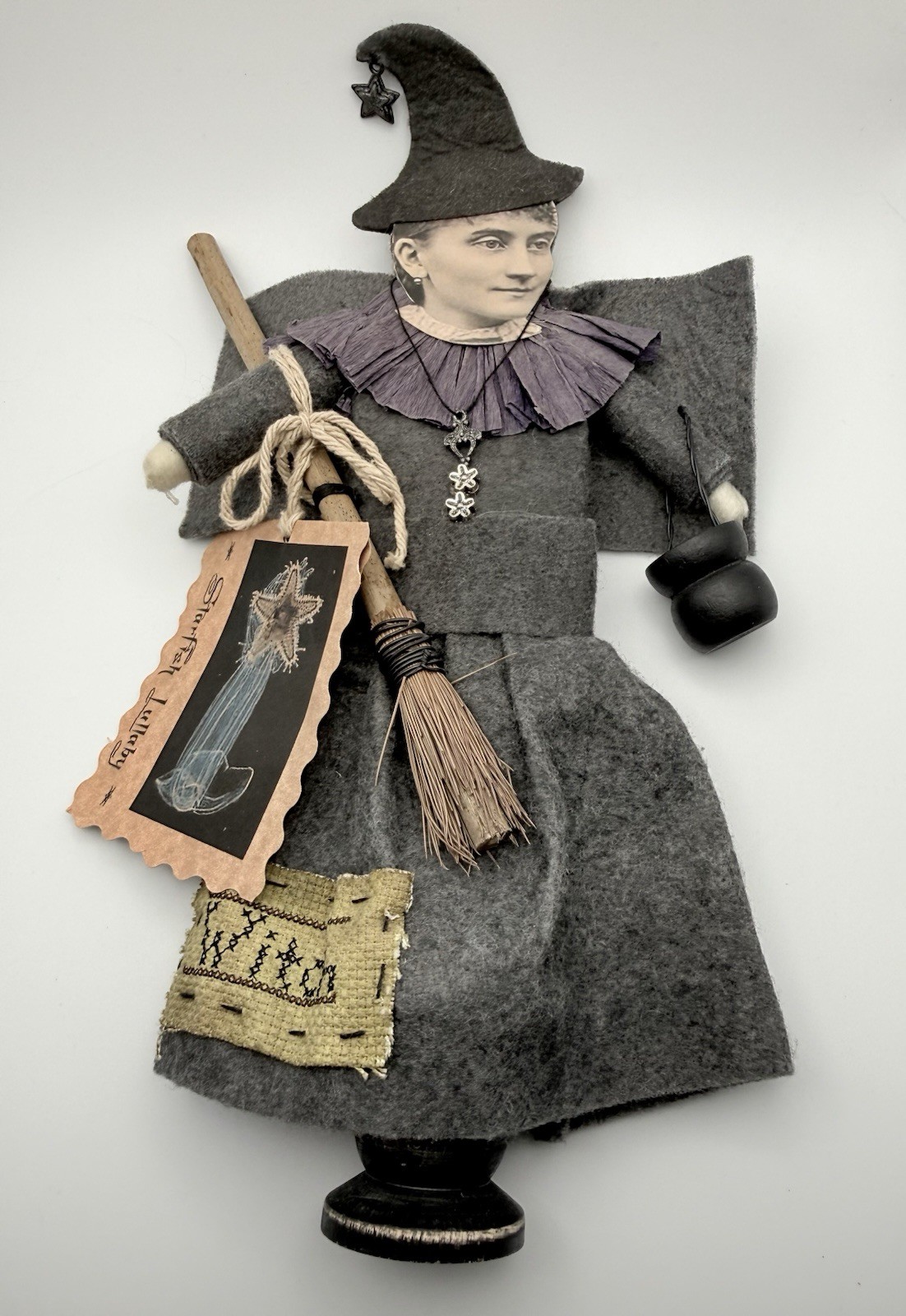 VTG Practical Magic Starfish Lullaby Felt & Paper Artist Witch Doll LTD Edition