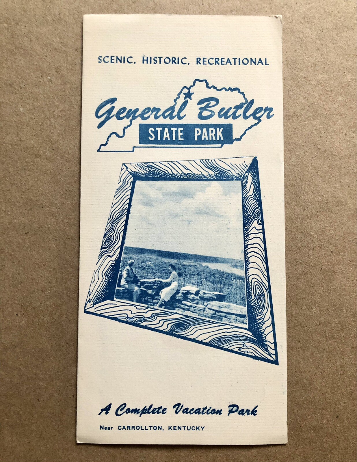 General Butler State Park, Carrollton, Kentucky 1950s Vintage Brochure VG RARE