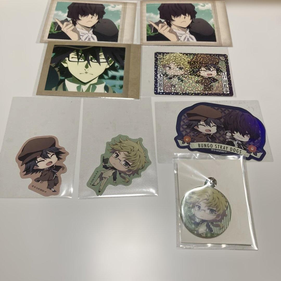 Bungo Stray Dogs Edogawa Ranpo Kunikida Doppo Trading Stickers Aurora Charm 14+