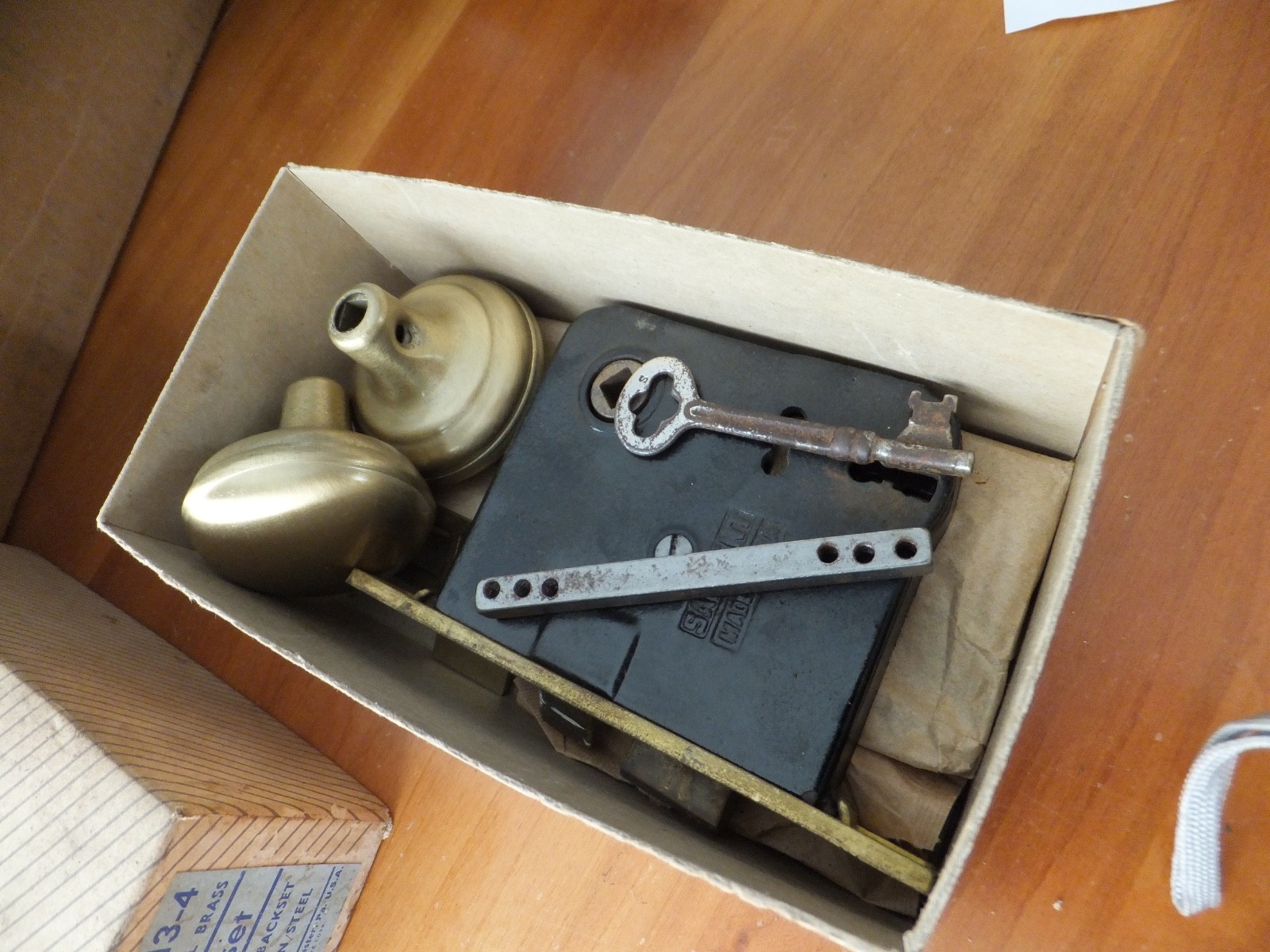 Mortise Lockset  Plates Knobs ect Used Sargent Lock W/Key