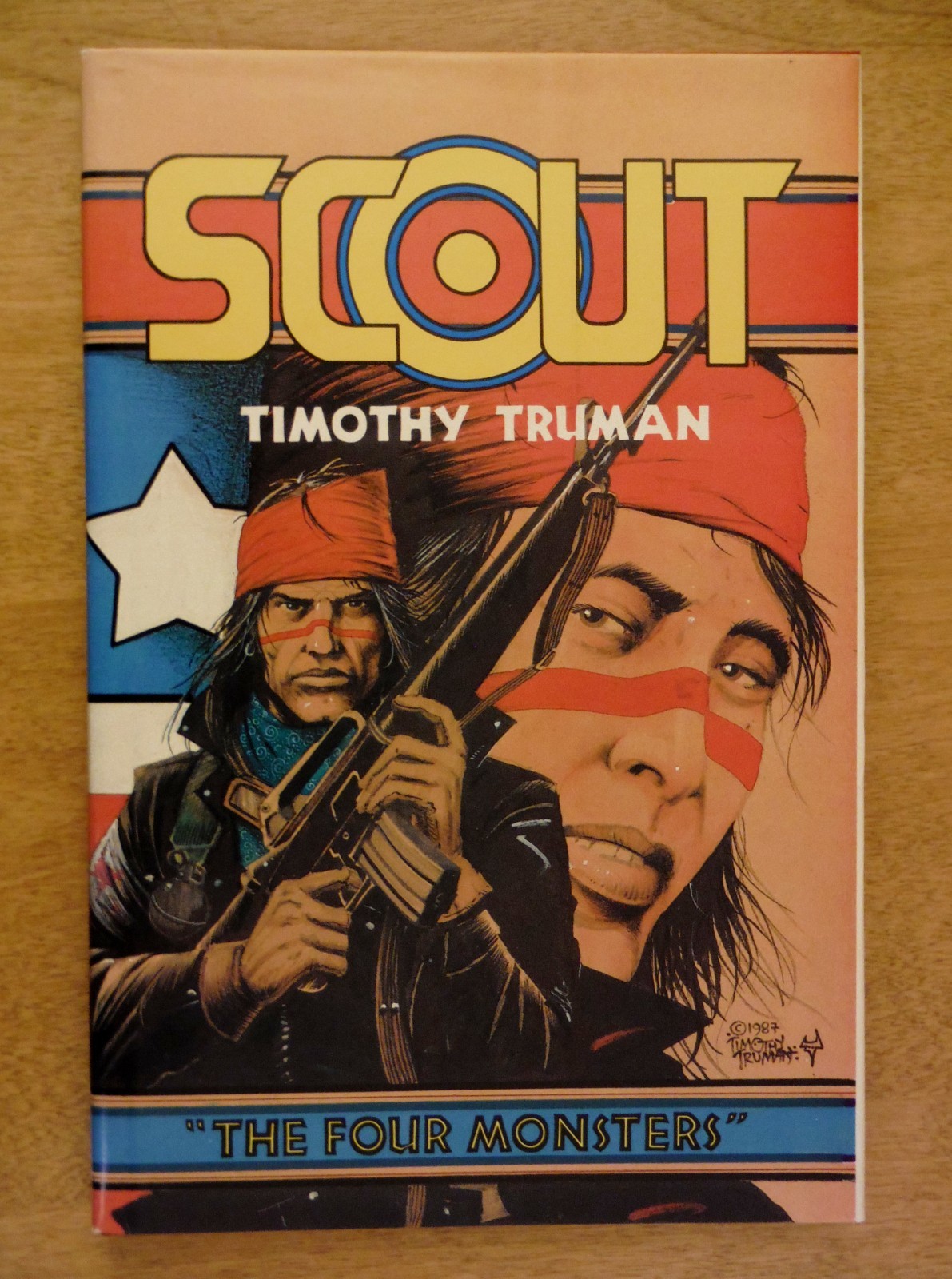 Timothy Truman SCOUT “The Four Monsters” HC (1988) signed #1316/1750—Eclipse—Tim