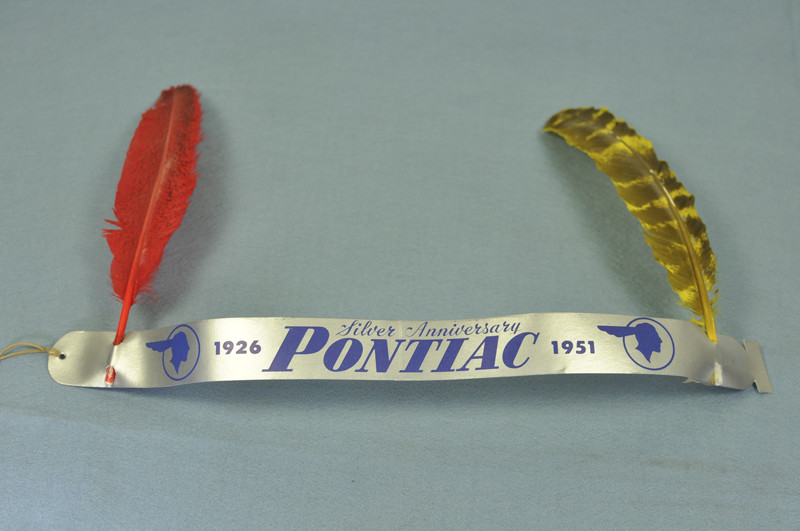 NOS 1926-1951 PONTIAC 25TH ANNIVERSARY FEATHER HEADBAND HEAD BAND 1951 GIVEAWAY