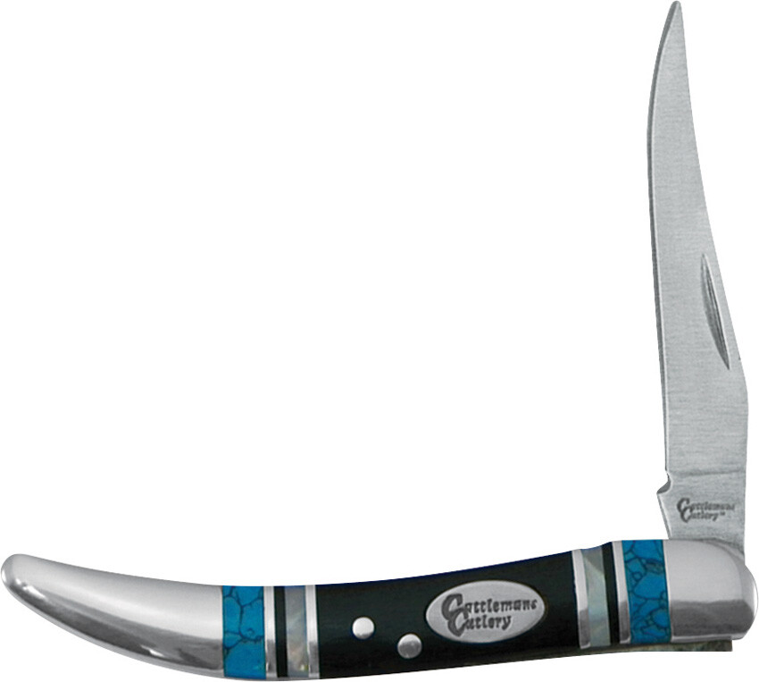 Cattleman\'s Cutlery Cheyenne Toothpick Pocket Knife Wood Folding 3Cr13 0021CB