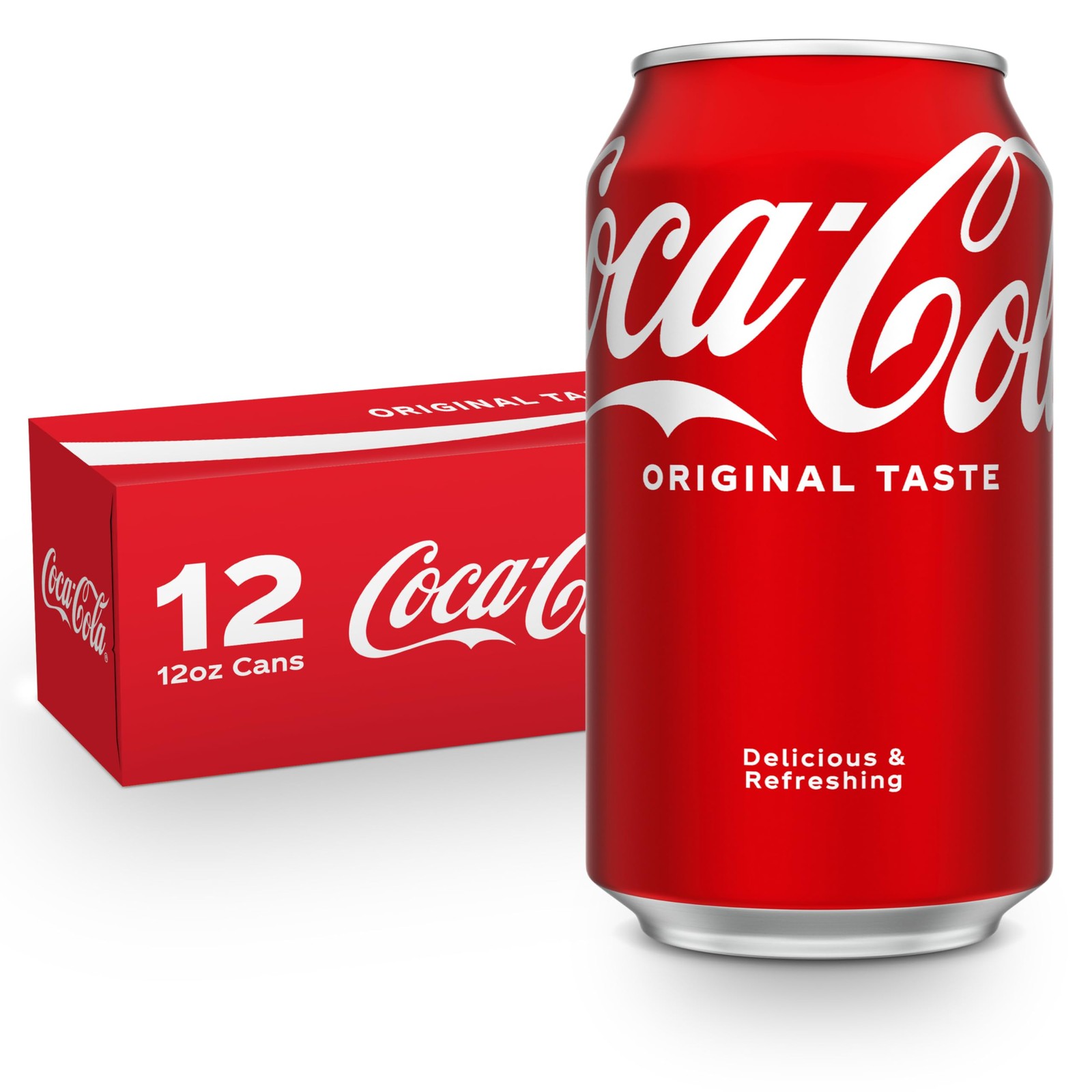 Coca-Cola Soda Soft Drink Fridge Pack Cans, 12 Fl Oz (Pack of 12), Rich Brown