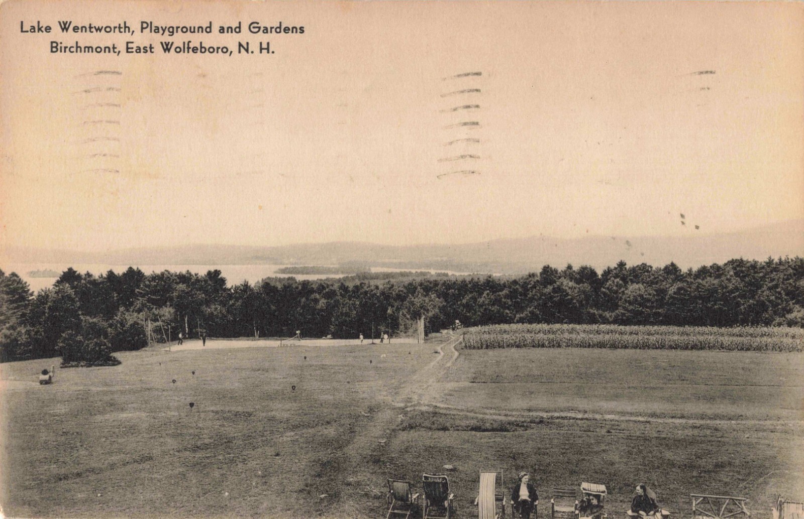 Lake Wentworth Playground & Gardens Birchmont East Wolfeboro New Hampshire 1940