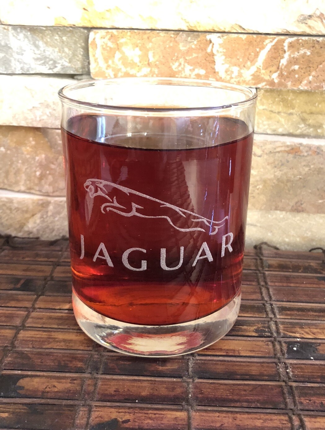 JAGUAR  - Collectible Whiskey Glass 8 Oz