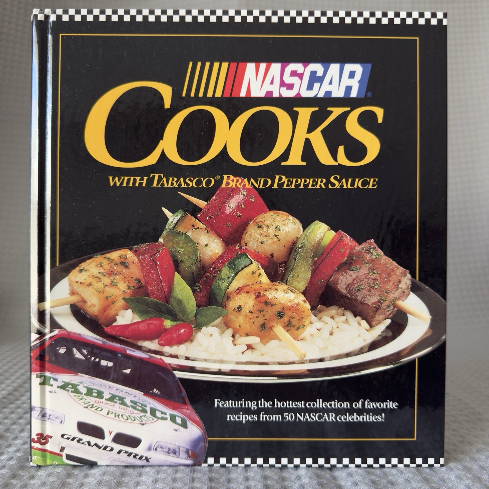 Collectible Cookbook NASCAR COOKS with Tabasco Brand Pepper Sauce 1998  50th Ann