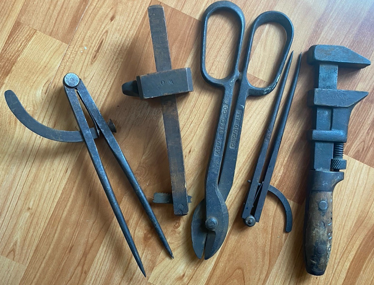 Railroad Set Milwaukee Road Monkey Wrench Acme Steel Tool Wing Divider & More