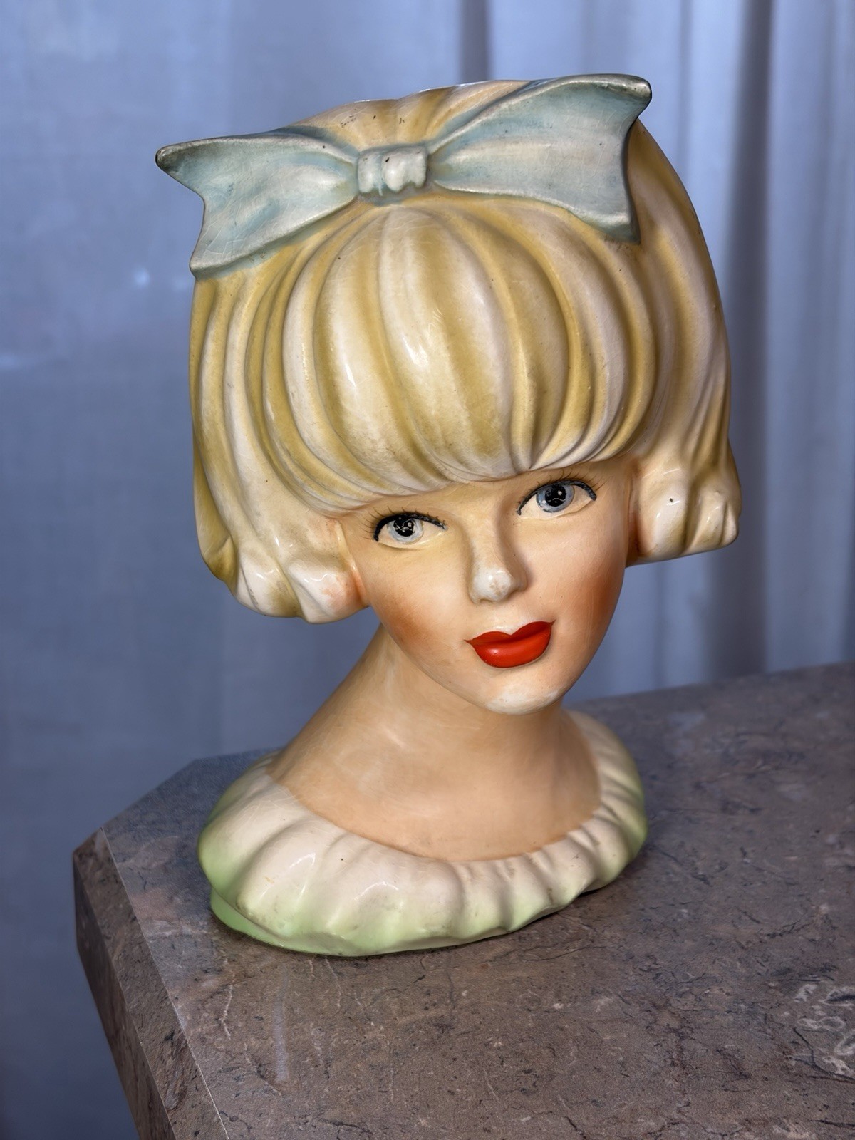 Vintage Inarco Doris Day Lady Head Vase E2968 Japan 7 1/2