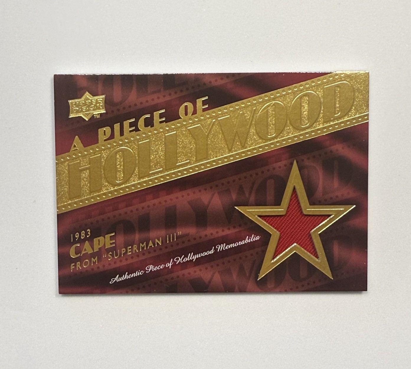 2008 Upper Deck A Piece Of Hollywood Christopher Reeve Supermans Cape Relic