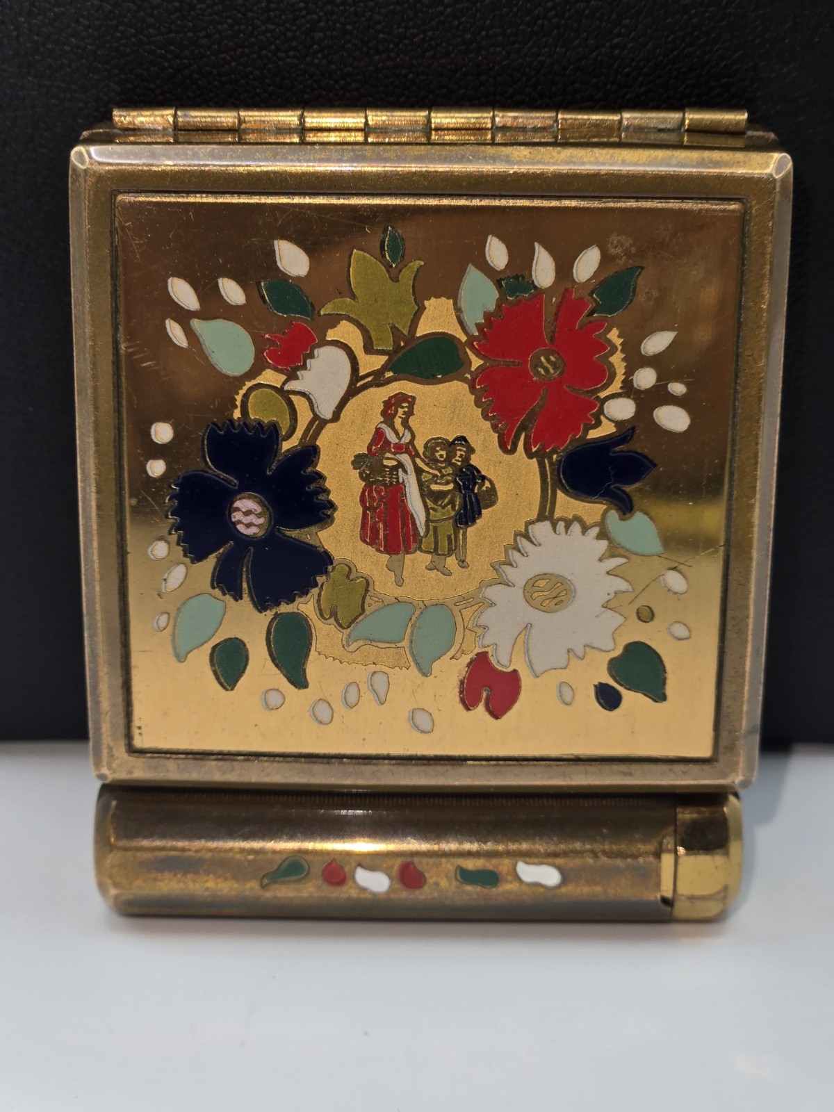 RARE VINTAGE YARDLEY NEW YORK COMPACT AND LIPSTICK CASE  
