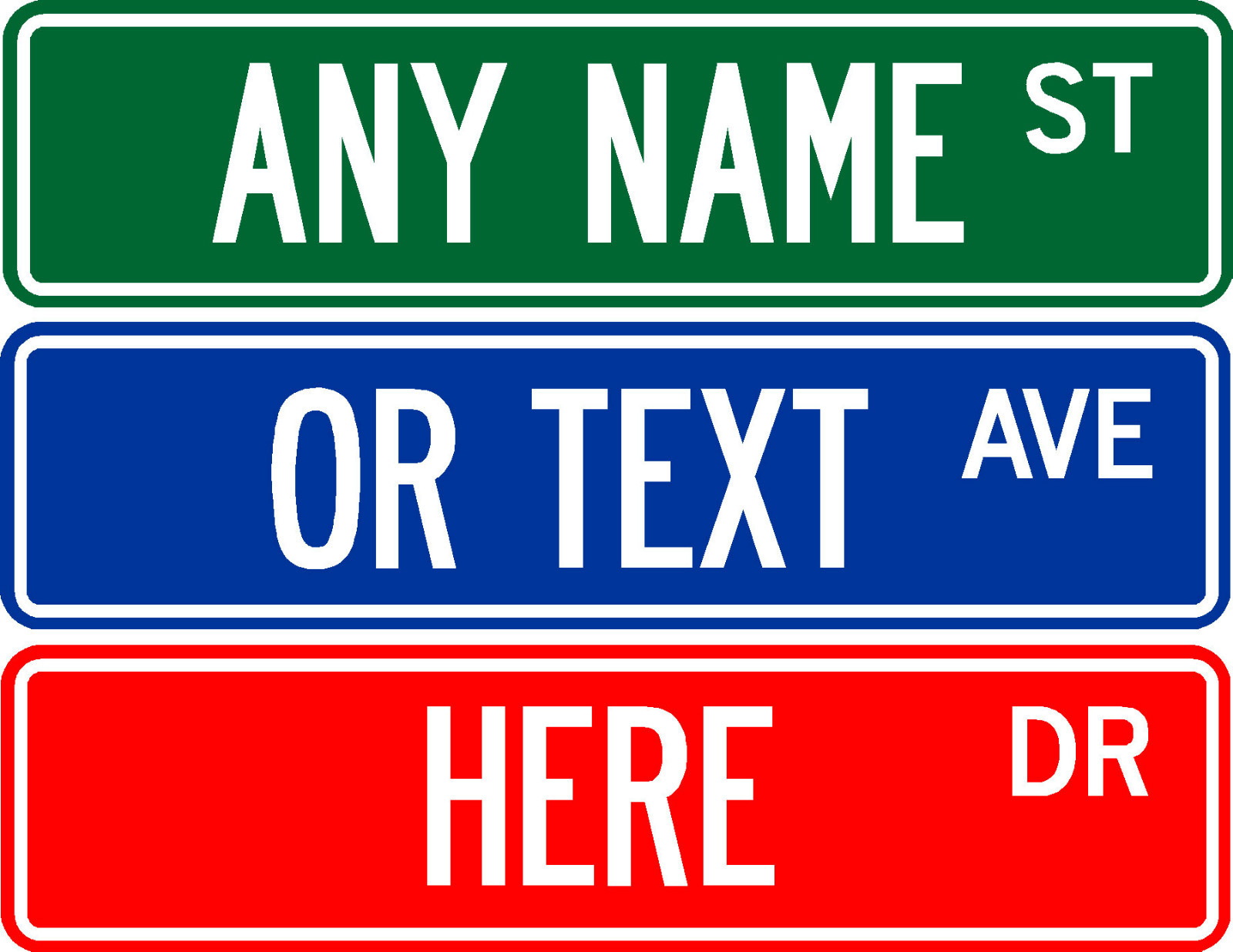 PERSONALIZED CUSTOM STREET SIGN, 6\