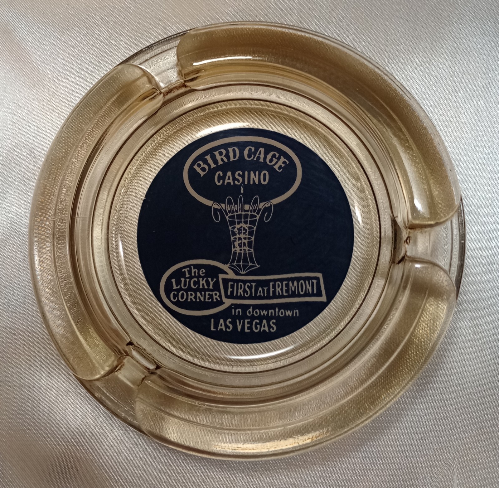 Very Rare 1950\'s Bird Cage Casino Ashtray Downtown Las Vegas, NV
