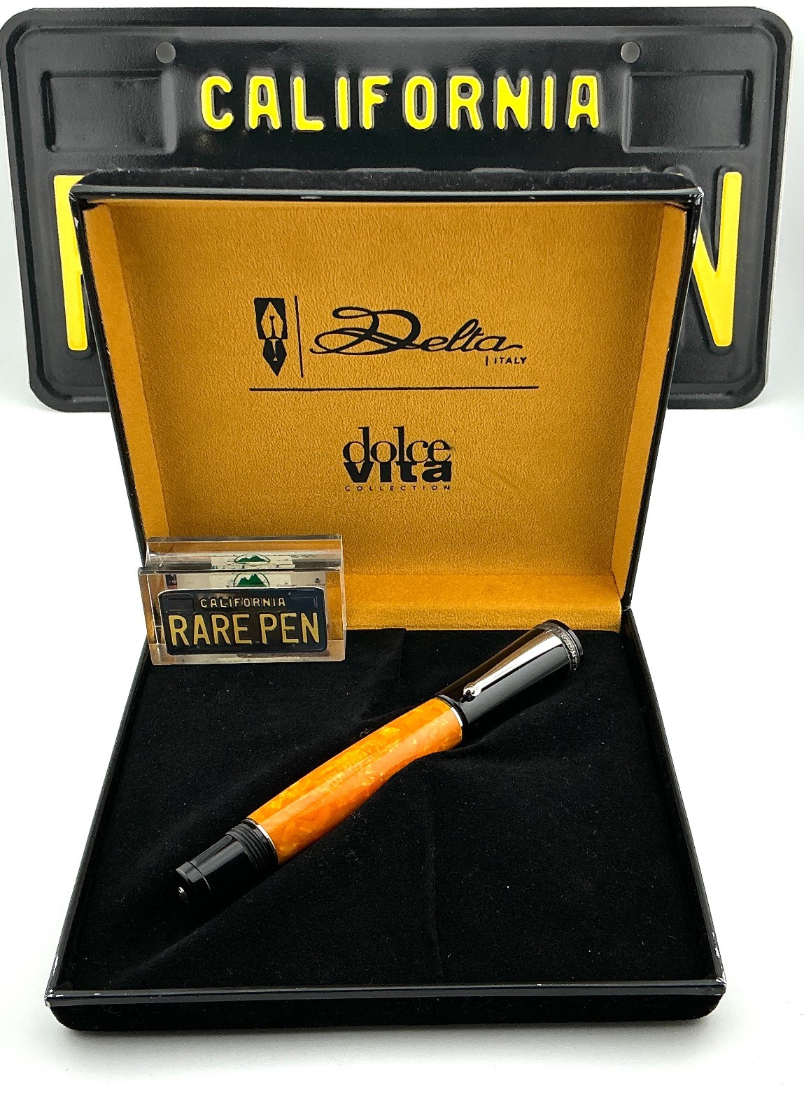 Delta 20th Anniversary Dolce Vita Fountain Pen 18K Med nib  Year 2002