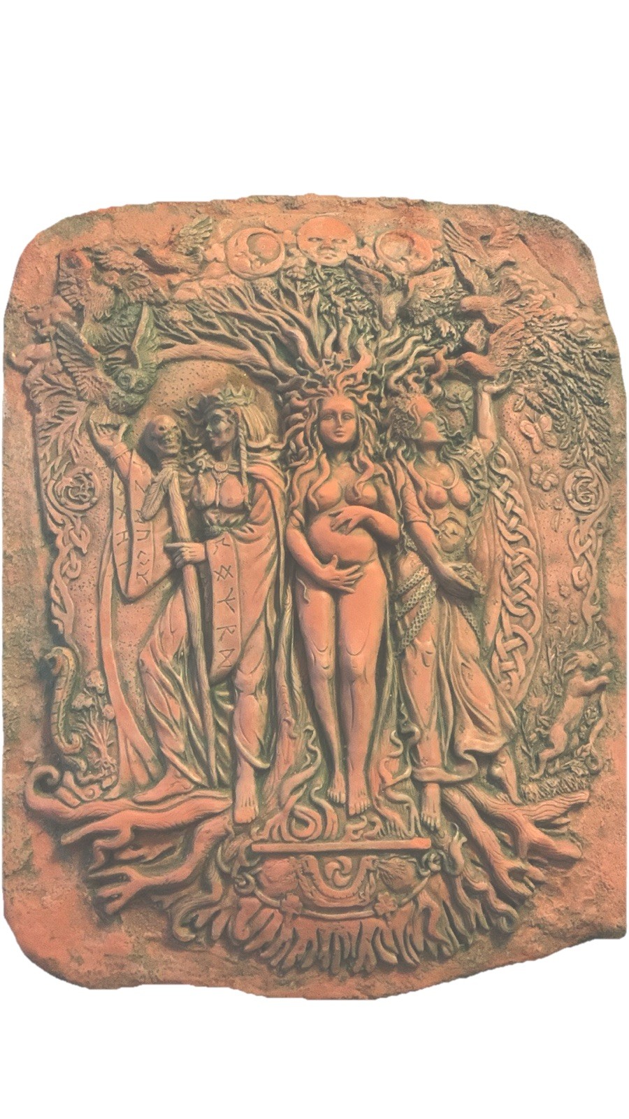 Celtic Triple Aspect Goddess Brigid Brigit Statue Maiden Mother Crone
