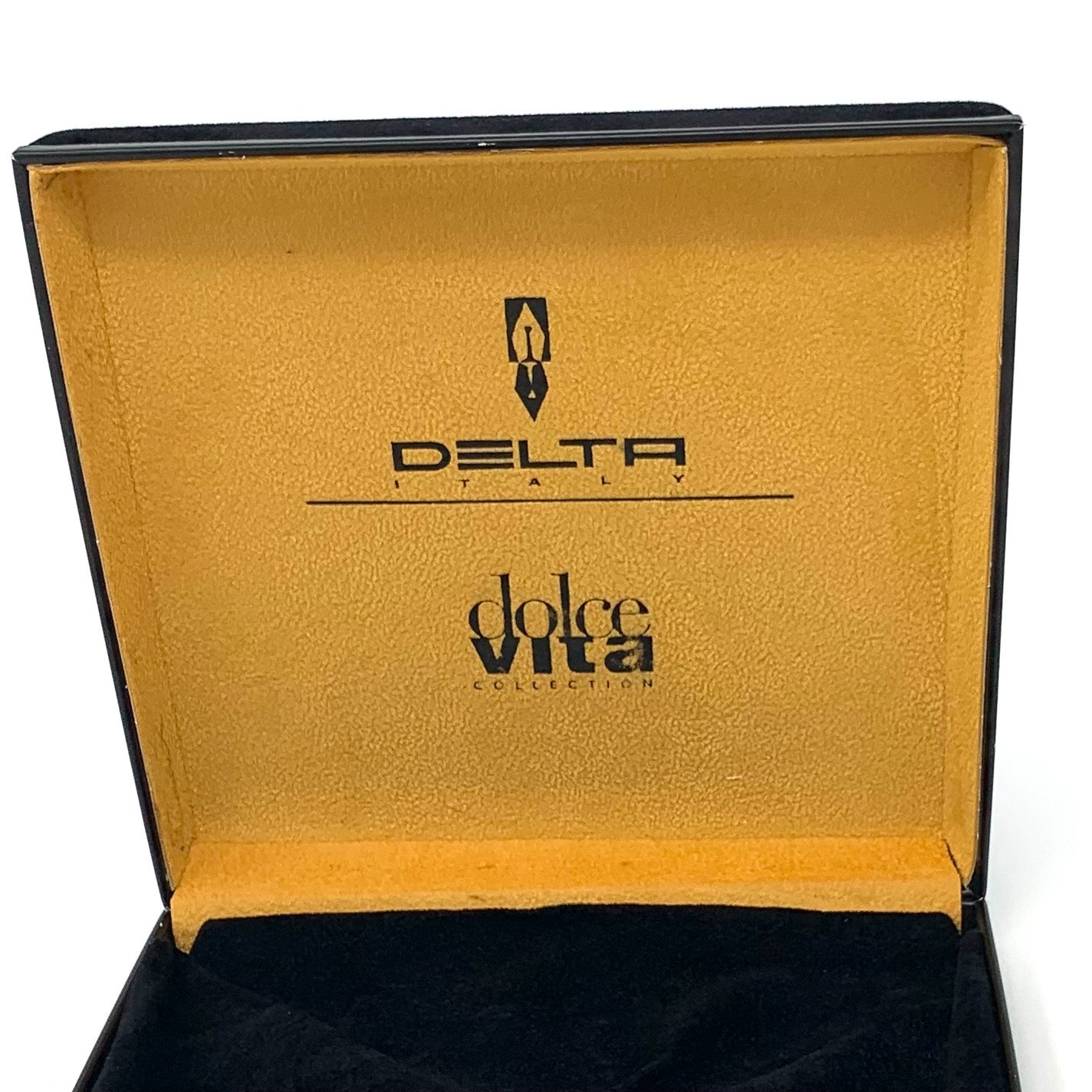 Delta Dolce Vita Collection Pen Box Velvet Presentation Box ONLY-VTG Early 2000s