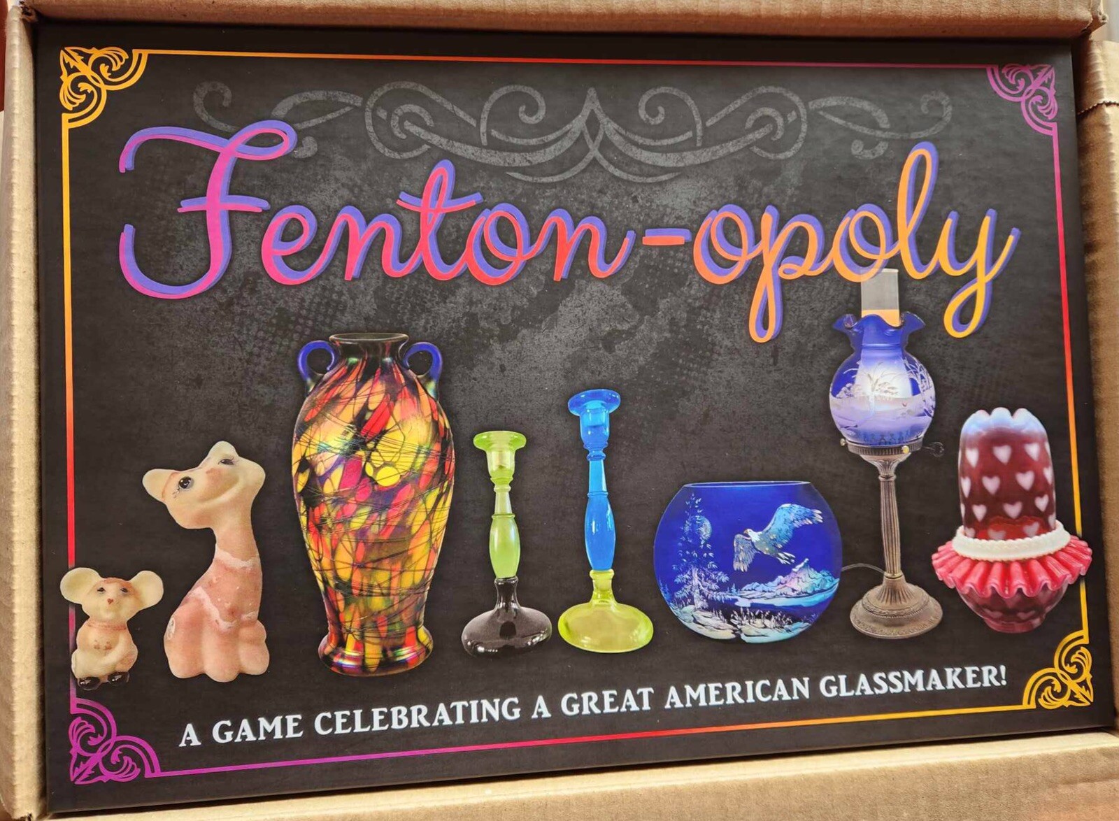 Fun New Fenton Art Glass Fenton-opoly Game Fetty, Barber, Stowasser, &  Hardman