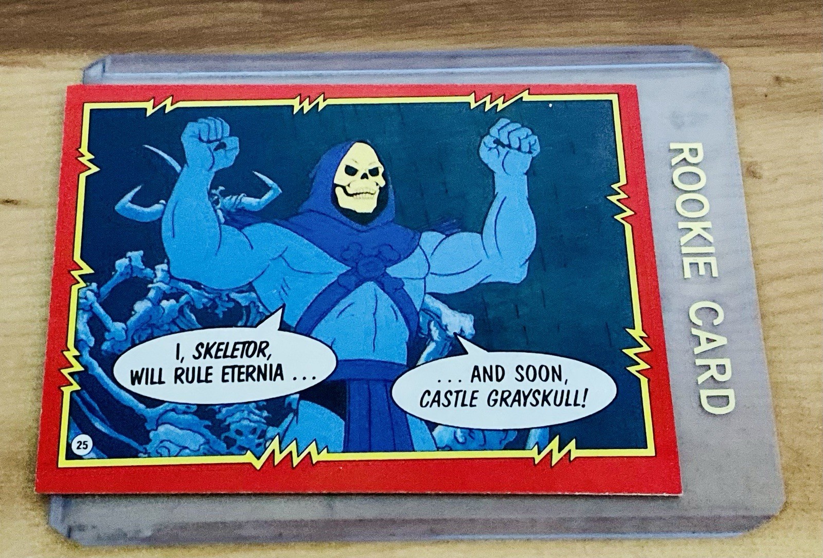 1984 Topps Masters of the Universe He-Man Skeletor Rookie #25 Card NM