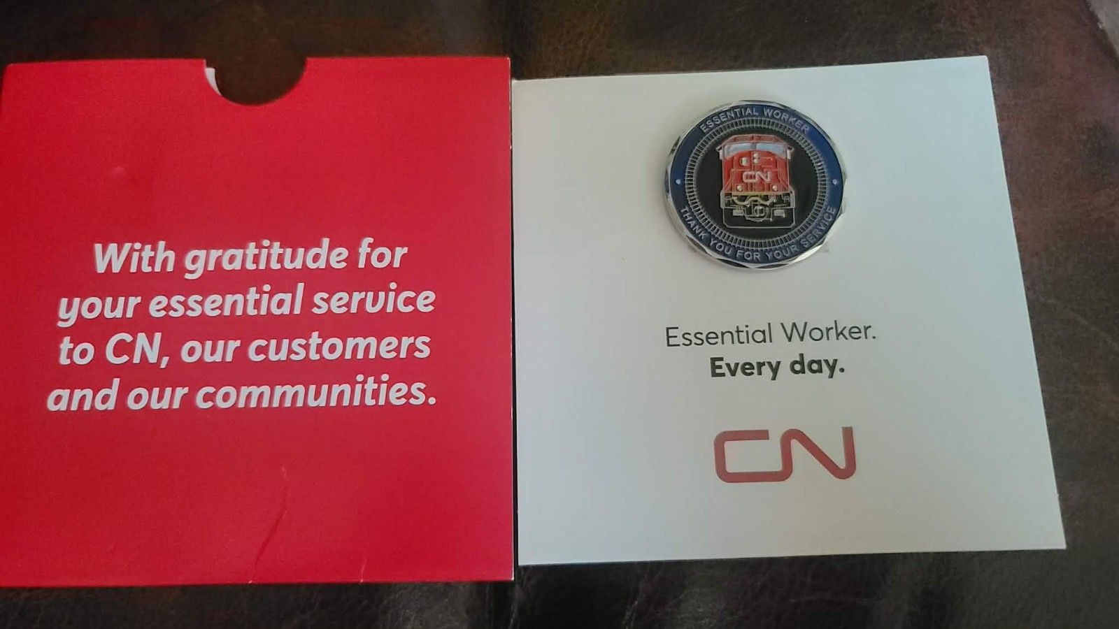 ***RARE*** CN Rail Essential Worker Coin Appreciation Token Canadian National RR