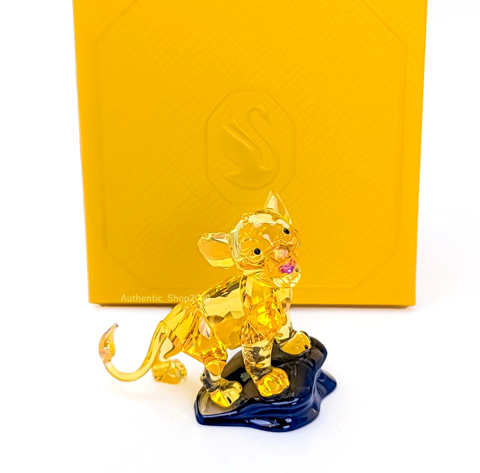 New 100% SWAROVSKI Crystal Disney The Lion King Simba Figurine Display 5681811