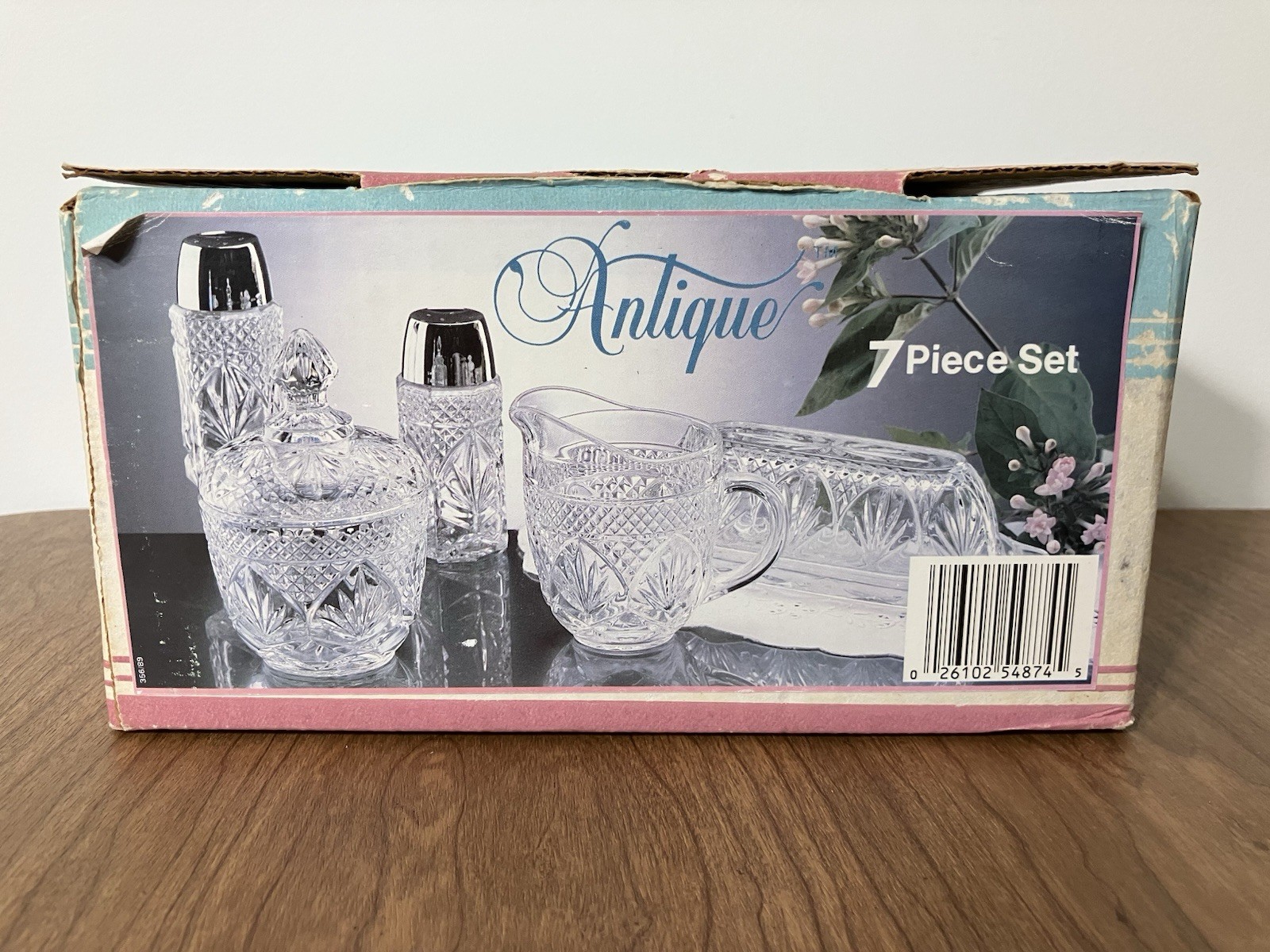 Vintage Luminarc “Antique” 7 Pc. Table Service Set
