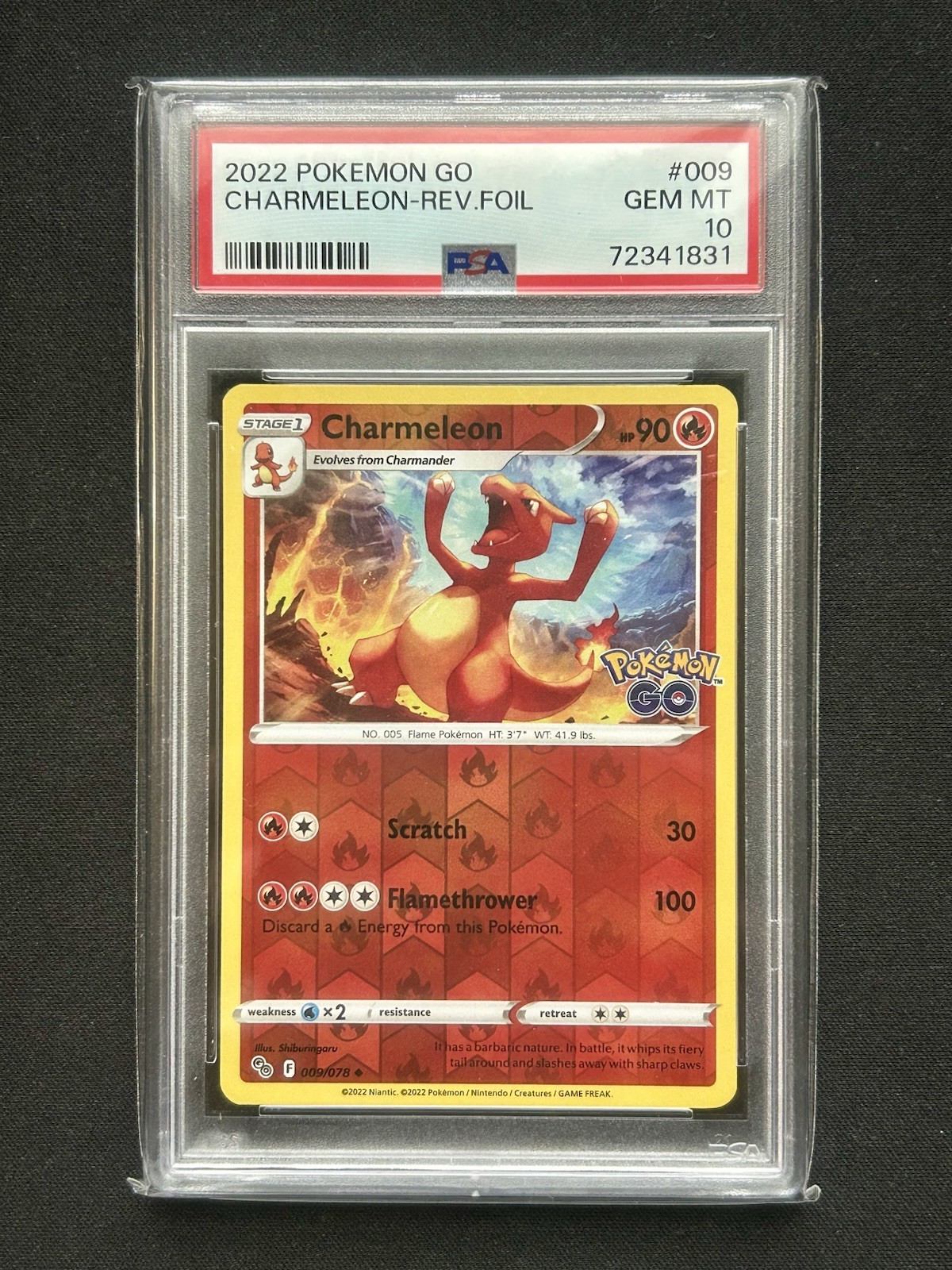 Charmeleon 009/078 Reverse Holo PSA 10 Pokémon GO 💎LOW GEM RATE💎🔥LOW POP 14🔥 Charmeleon 009/078 Reverse Holo PSA 10 Pokémon GO 💎LOW GEM RATE💎🔥LOW POP 14🔥