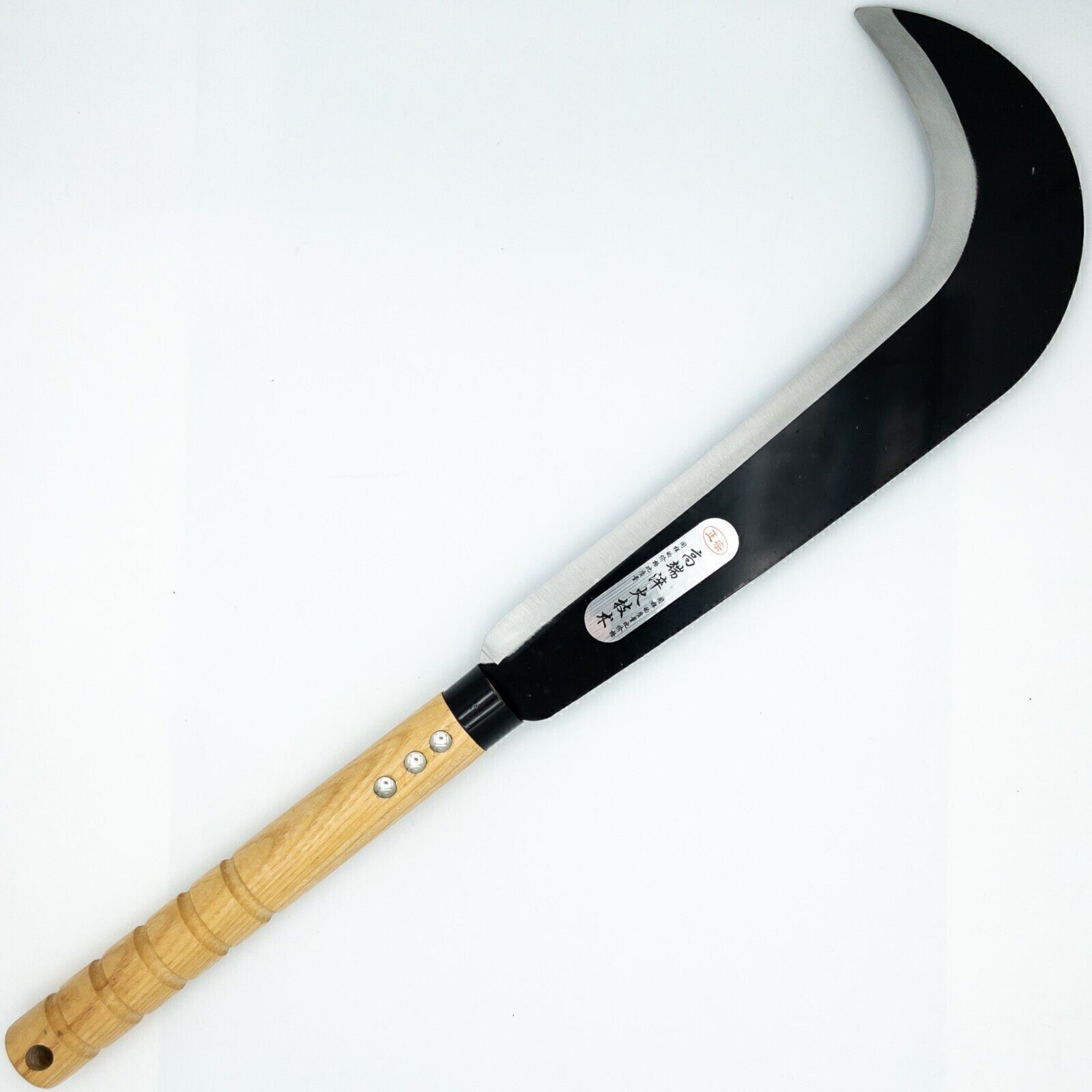 Outdoor Bamboo Sickle Machete | Crescent Blade for Farming & Gardening
