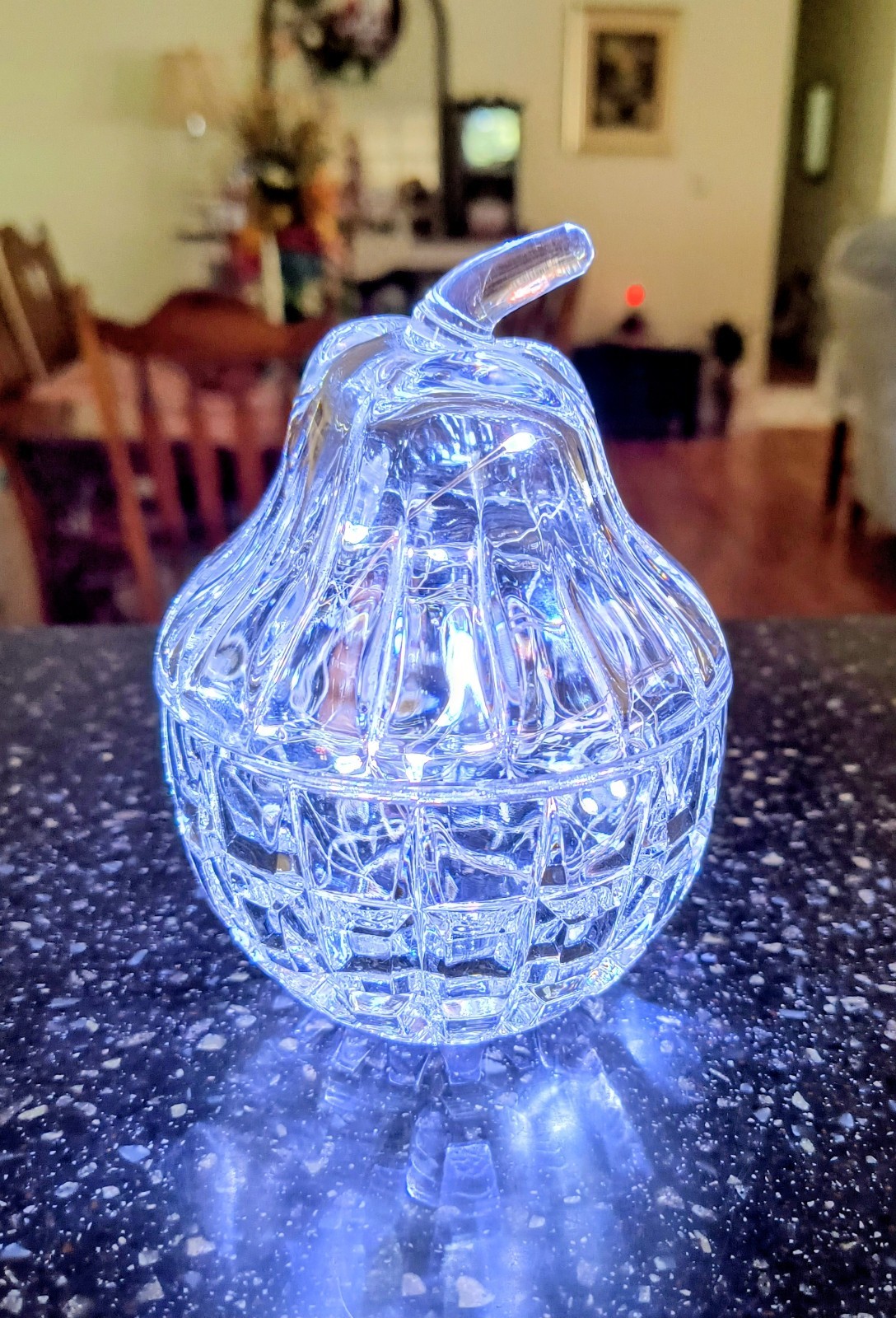 Vintage Pear Fairy Light Candle Holder