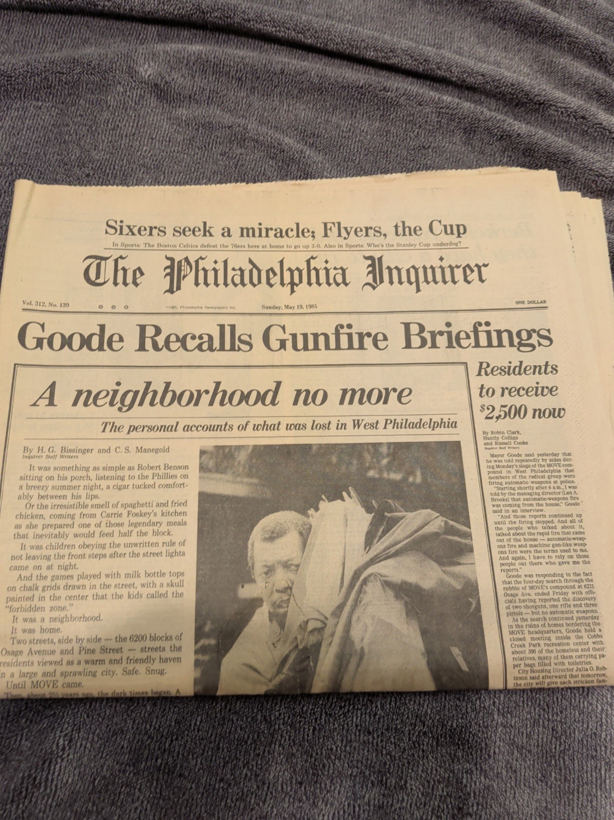 The Philadelphia Inquirer May 19th 1985 \
