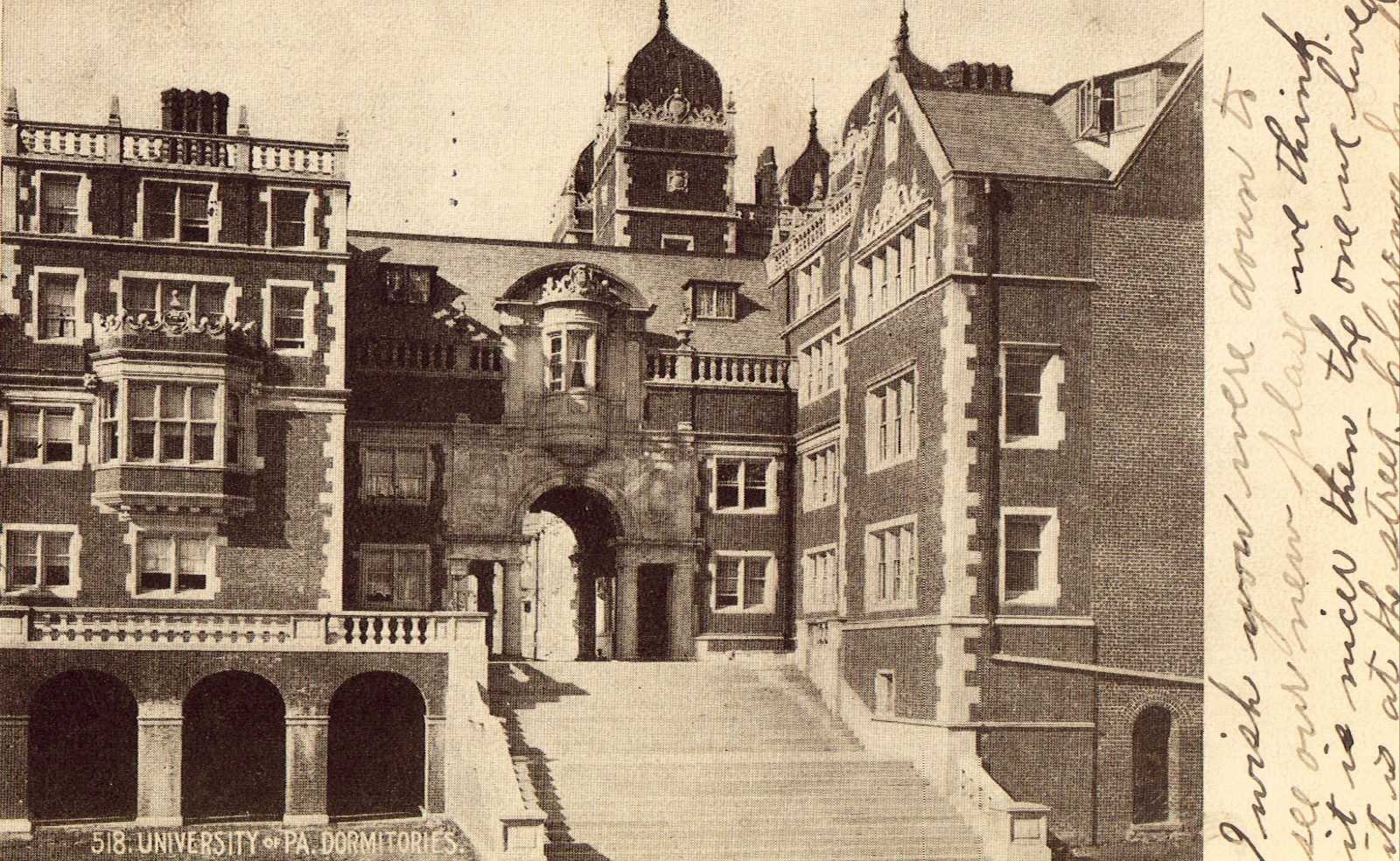 Dormitories - University of Pennsylvania UDB Postcard 1909 Dormitories - University of Pennsylvania UDB Postcard 1909