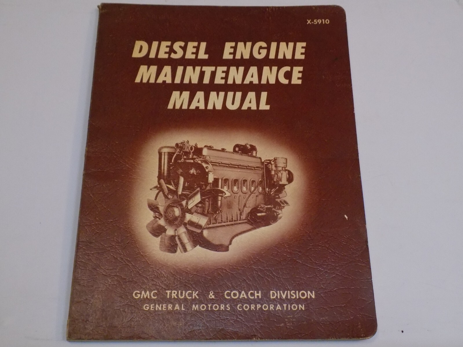 1959 GMC Truck Coach Diesel Engine Maintenance Manual X 5910 In Line Series 71